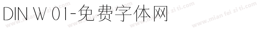 DIN W 01字体转换